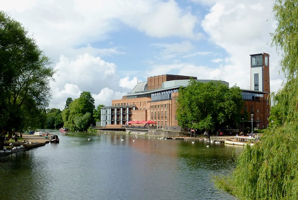 The Royal Shakespeare Theatre beside the River Avon in Stratford-upon-Avon